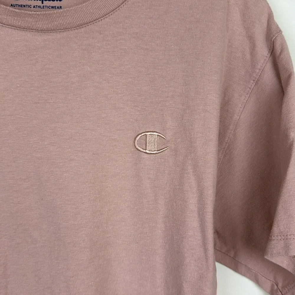Champion Dusty Pink Men Crew Neck Short‎ Sleeves T-Shirt Size Medium - Picture 5 of 8